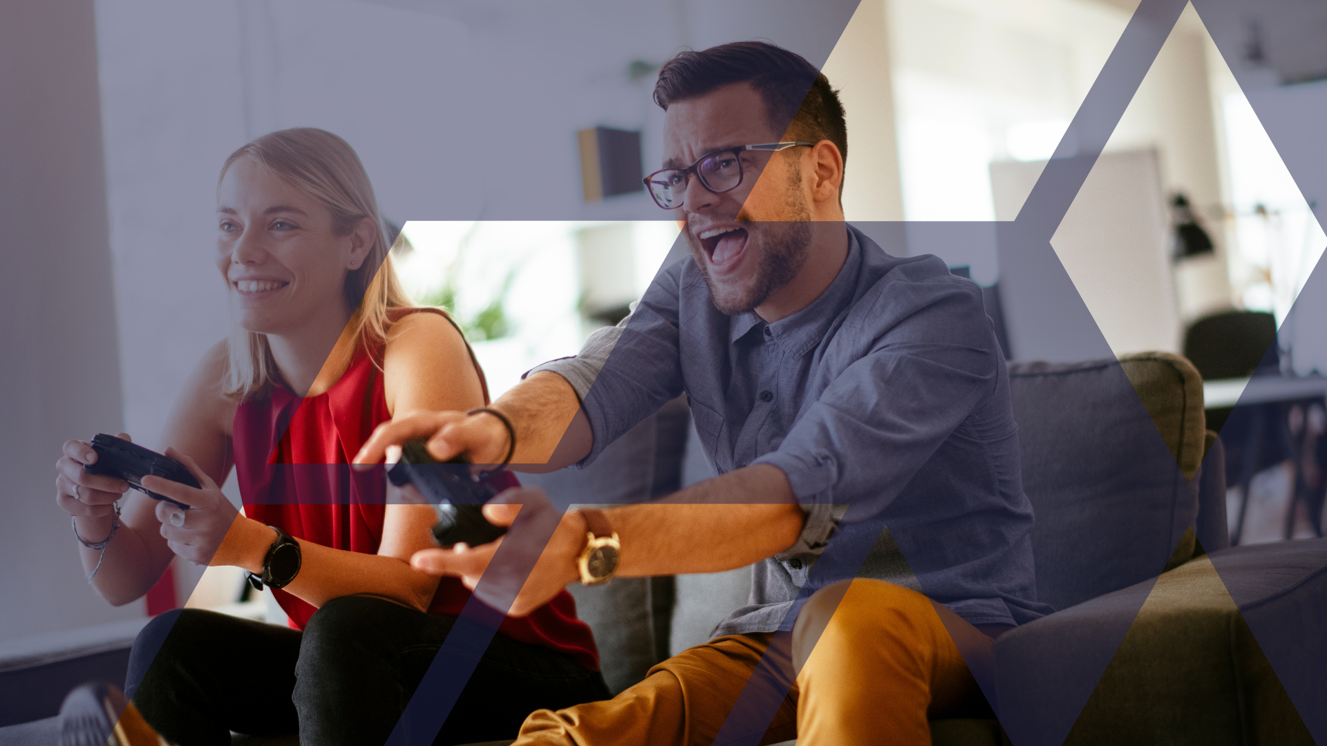 People playing a videogame