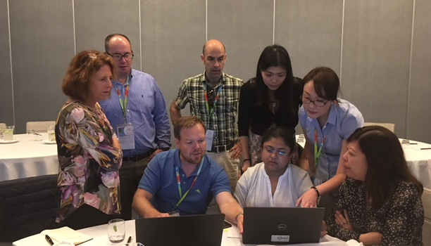 LexisNexis participants during business simulation