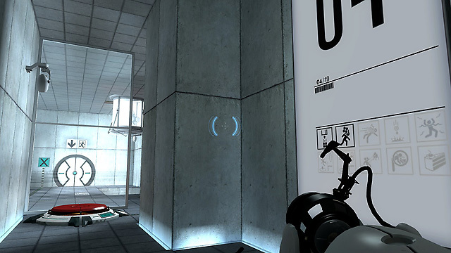 A screenshot from Portal